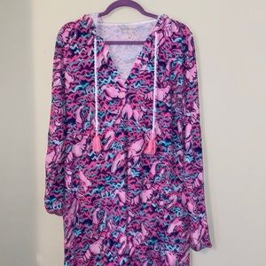 Long sleeve Lilly Pulitzer dress or beach coverup